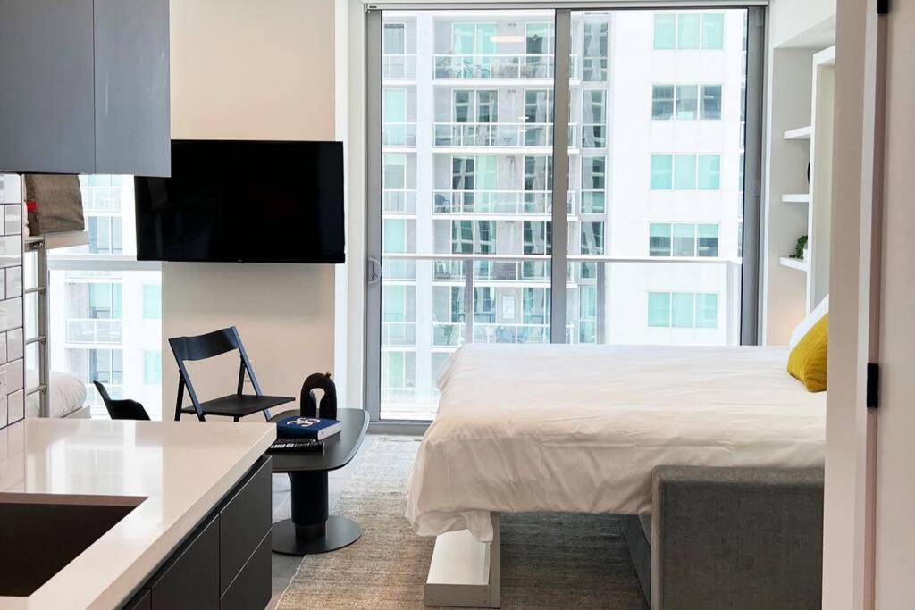 Stylish Modern Downtown Studio Free Parking Leilighet Miami Eksteriør bilde