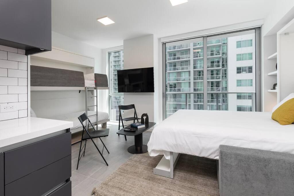 Stylish Modern Downtown Studio Free Parking Leilighet Miami Eksteriør bilde